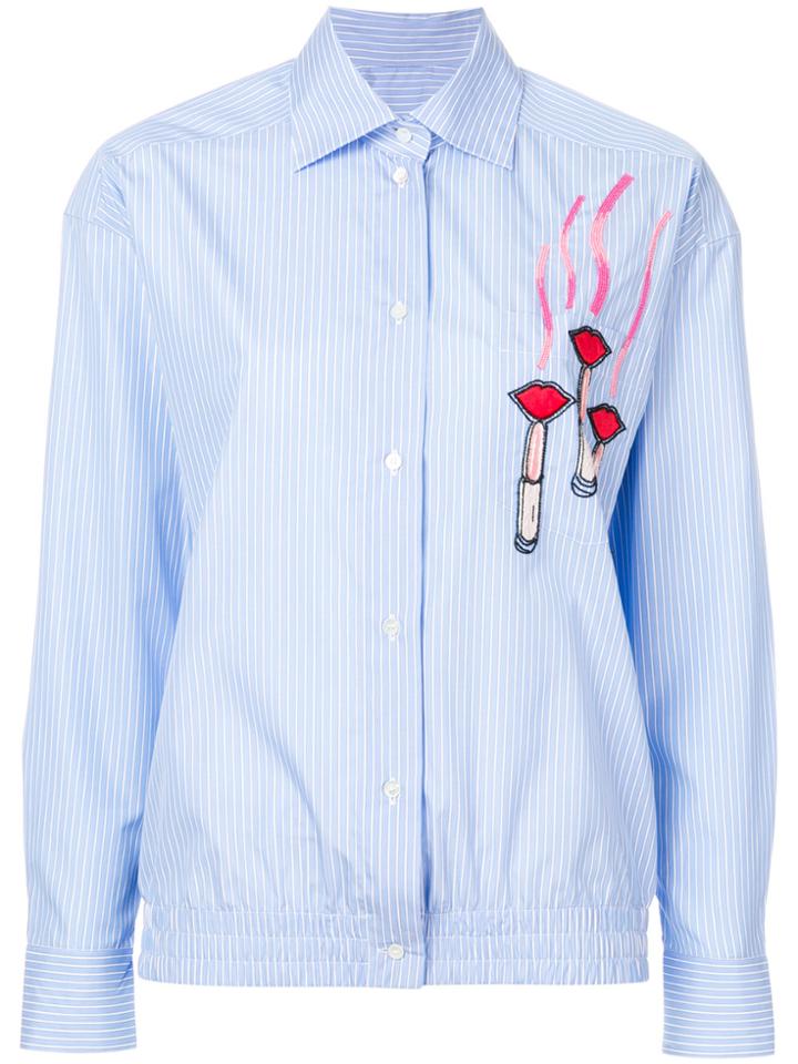 Valentino Applique Detail Shirt - Blue