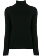 Majestic Filatures Knitted Turtle Neck - Black