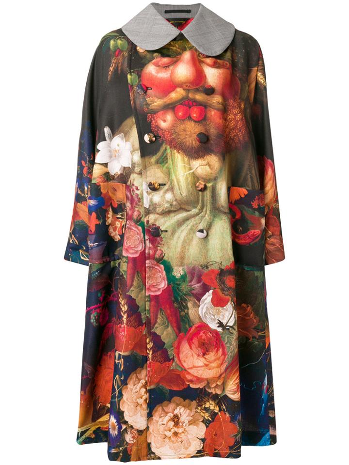 Comme Des Garçons Still Nature Print Coat - Multicolour