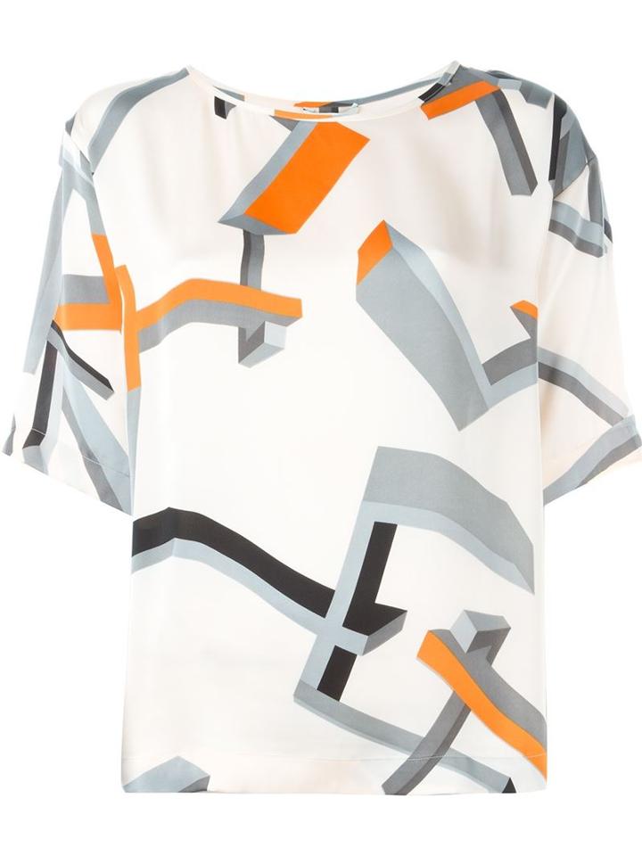 Dagmar Geometric Print Blouse