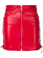 Manokhi Short Zipped Skirt - Red