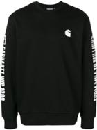 Carhartt Logo Print Sweater - Black