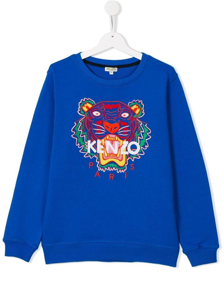 Kenzo Kids Tiger Sweatshirt - Blue