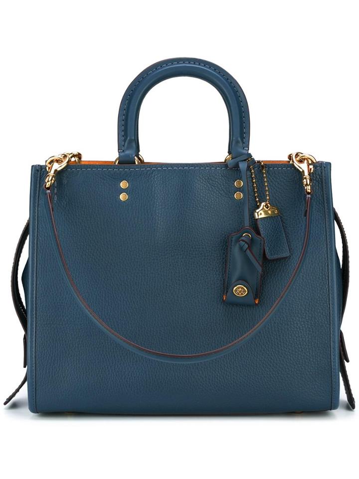 Coach 'rogue' Tote - Blue