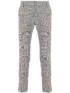 Entre Amis Checked Printed Trousers - Black