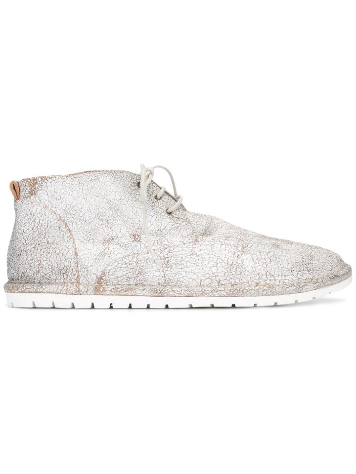 Marsèll Distressed Lace-up Boots - Nude & Neutrals