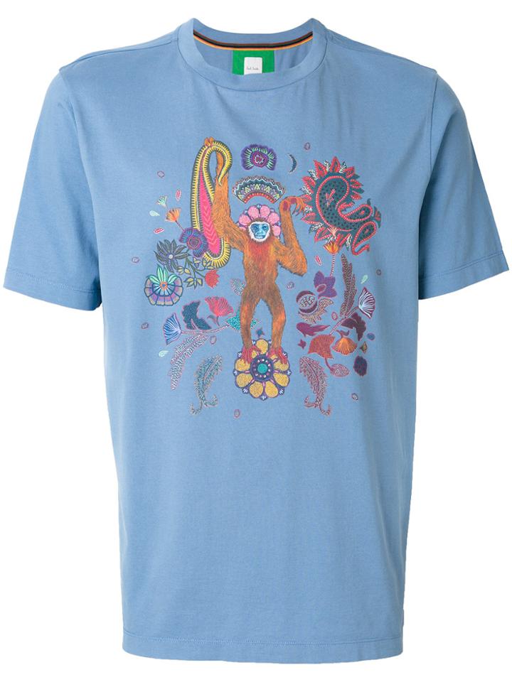 Paul Smith Printed T-shirt - Blue