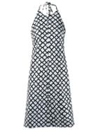 Andrea Marques Sleeveless Printed Dress, Women's, Size: 36, Black, Cotton/spandex/elastane