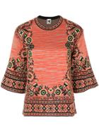 M Missoni Round-neck Knit Pullover - Yellow & Orange