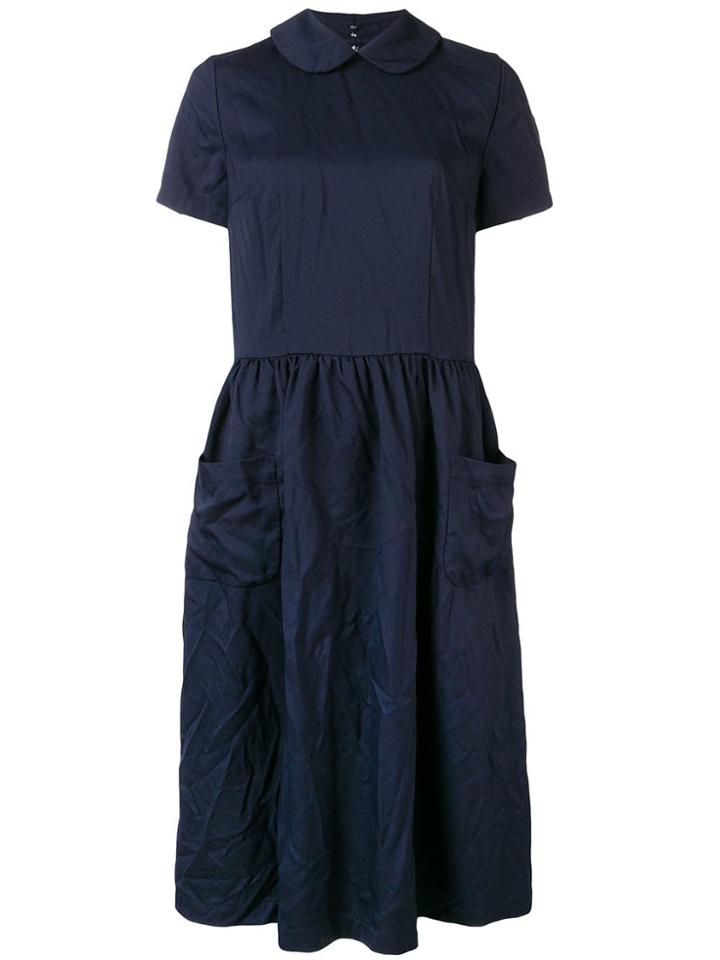 Comme Des Garçons Girl Peter Pan Collar Midi Dress - Blue