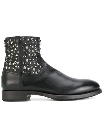 Project Twlv Studded Ankle Boots - Black