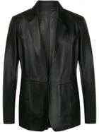 1017 Alyx 9sm Stripe Detail Leather Blazer - Black