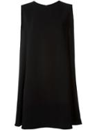 Mcq Alexander Mcqueen Sleeveless Trapeze Dress, Women's, Size: 42, Black, Polyester