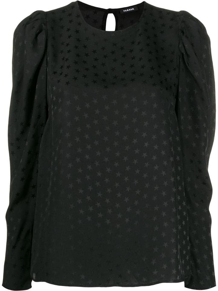 P.a.r.o.s.h. Star Print Blouse - Black