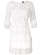 Just Cavalli Lace-embroidered Dress - White