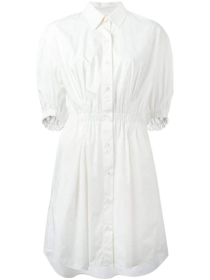 Sonia Rykiel Elasticated Waistband Shirt Dress - White