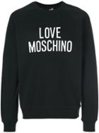 Love Moschino - Logo Print Sweatshirt - Men - Cotton/spandex/elastane - Xs, Black, Cotton/spandex/elastane