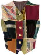 Dolce & Gabbana Pre-owned 1990s Patchwork Gilet - Red