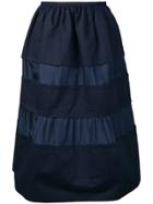 Marni Panelled Midi Skirt - Blue