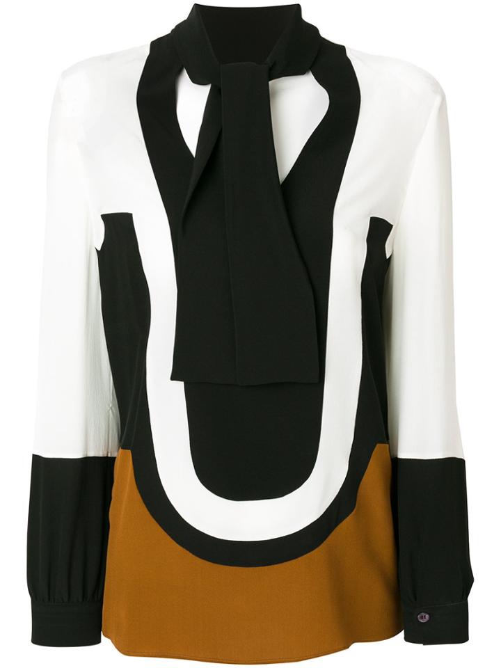 Etro Blouse With Neck Tie - Multicolour