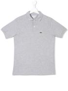 Lacoste Kids Logo Polo Shirt - Grey