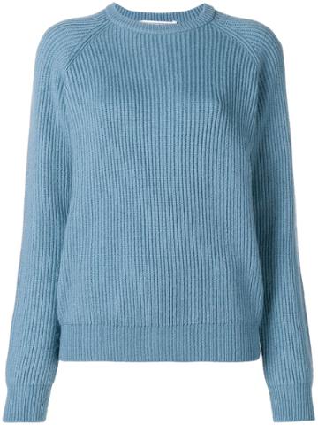 Cristaseya Ribbed Sweater - Blue