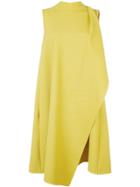 Oscar De La Renta Asymmetric Wrap-front Dress - Yellow