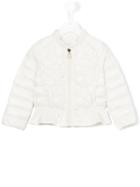 Moncler Kids - Appliqué Flower Padded Jacket - Kids - Polyamide/goose Down - 8 Yrs, Girl's, White