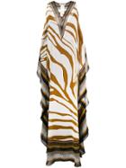 Roberto Cavalli Printed Maxi Beach Dress - Nude & Neutrals