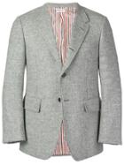 Thom Browne 4-bar Wide Lapel Shetland Sport Coat - Grey