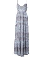 L'agence Floral Print Maxi Dress