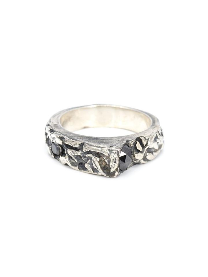 Breath And Stone 'hazar I' Ring, Men's, Metallic