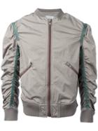 Kolor Gathered Sleeves Bomber Jacket, Men's, Size: Ii, Nude/neutrals, Nylon/polyester