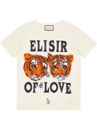 Gucci Tiger Oversized T-shirt - White