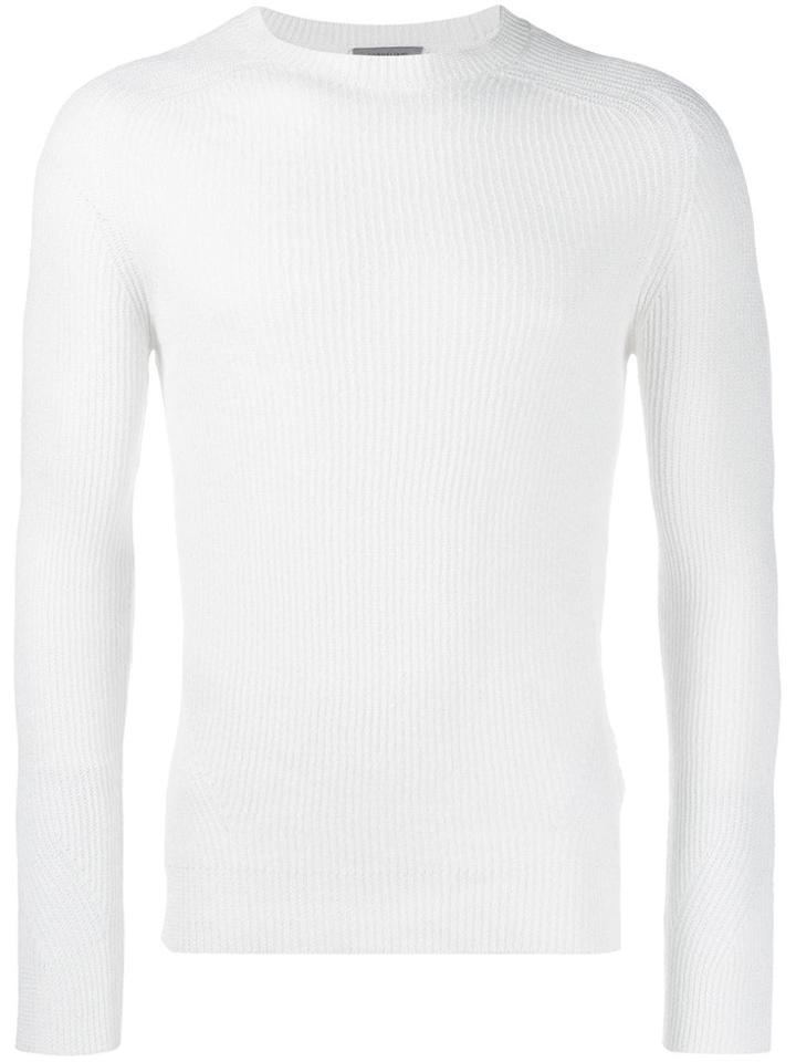 Corneliani Fitted Jumper - White