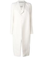 Rick Owens 'tusk' Coat, Women's, Size: 38, White, Silk/cotton/viscose