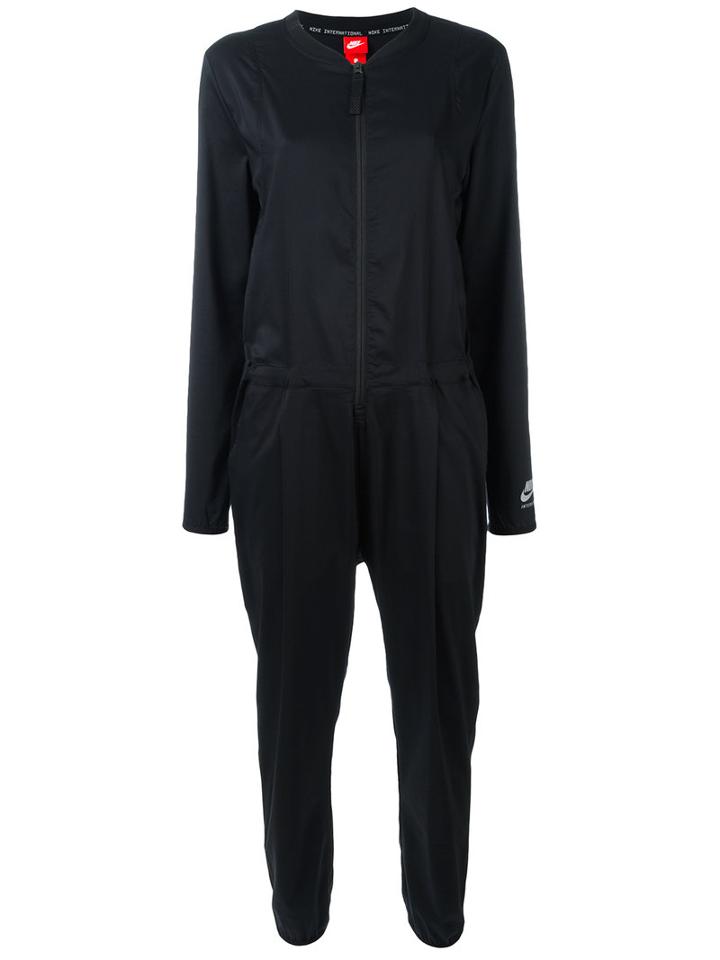 Nike International Jumpsuit, Women's, Size: Large, Black, Cotton/polyester