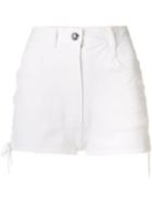 Chanel Pre-owned Lace-up High Rise Shorts - White