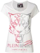 Plein Sport - Logo Print T-shirt - Women - Cotton - L, White, Cotton