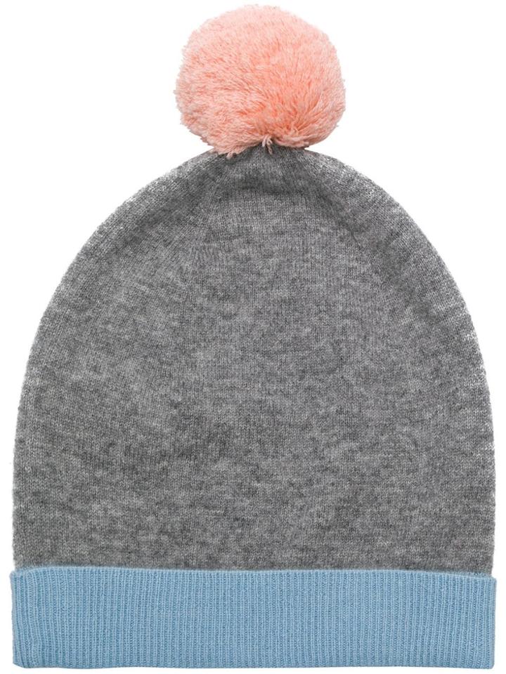 Chinti & Parker Pom Pom Beanie Hat - Grey