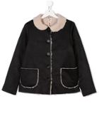 Caffe' D'orzo Shearling Lined Jacket - Blue