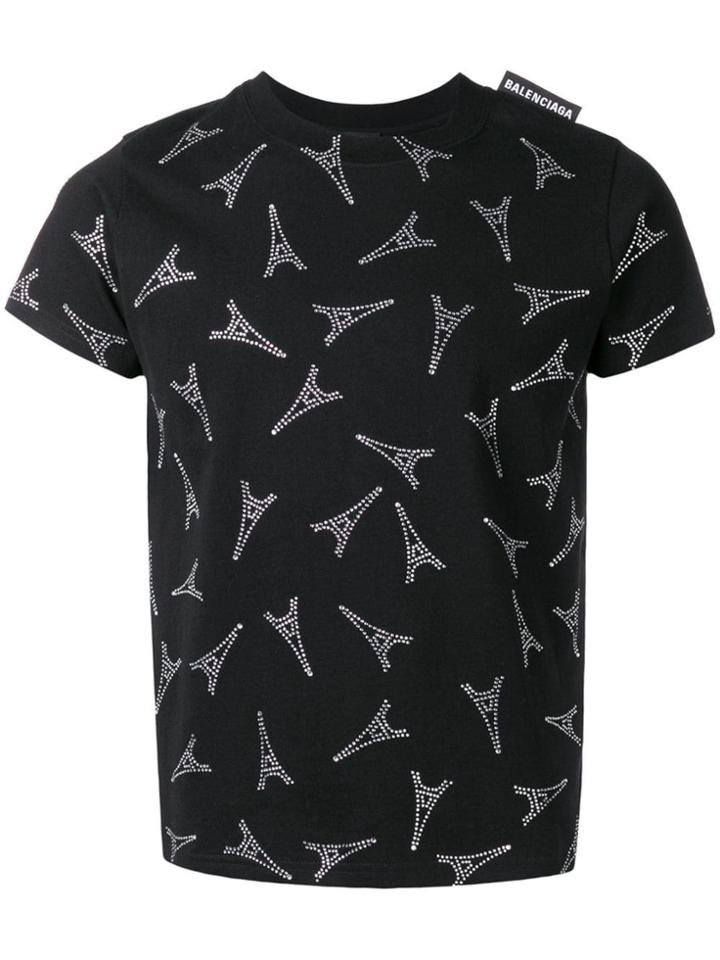Balenciaga Eiffel Tower Shrunk T-shirt - Black