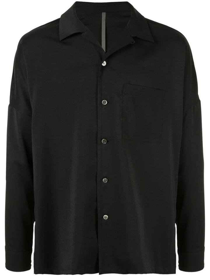 Kazuyuki Kumagai Cuban Collar Shirt - Black