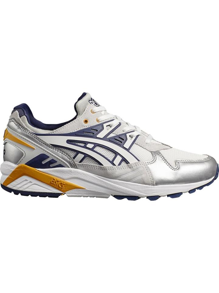 Asics Silver Metallic, White And Purple X Naked Kayano 1 Sneakers -