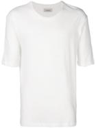 Laneus Relaxed Fit Round Neck T-shirt - White
