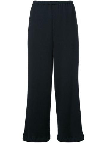 Taro Horiuchi Cropped Trousers, Women's, Black, Wool