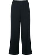 Taro Horiuchi Cropped Trousers, Women's, Black, Wool