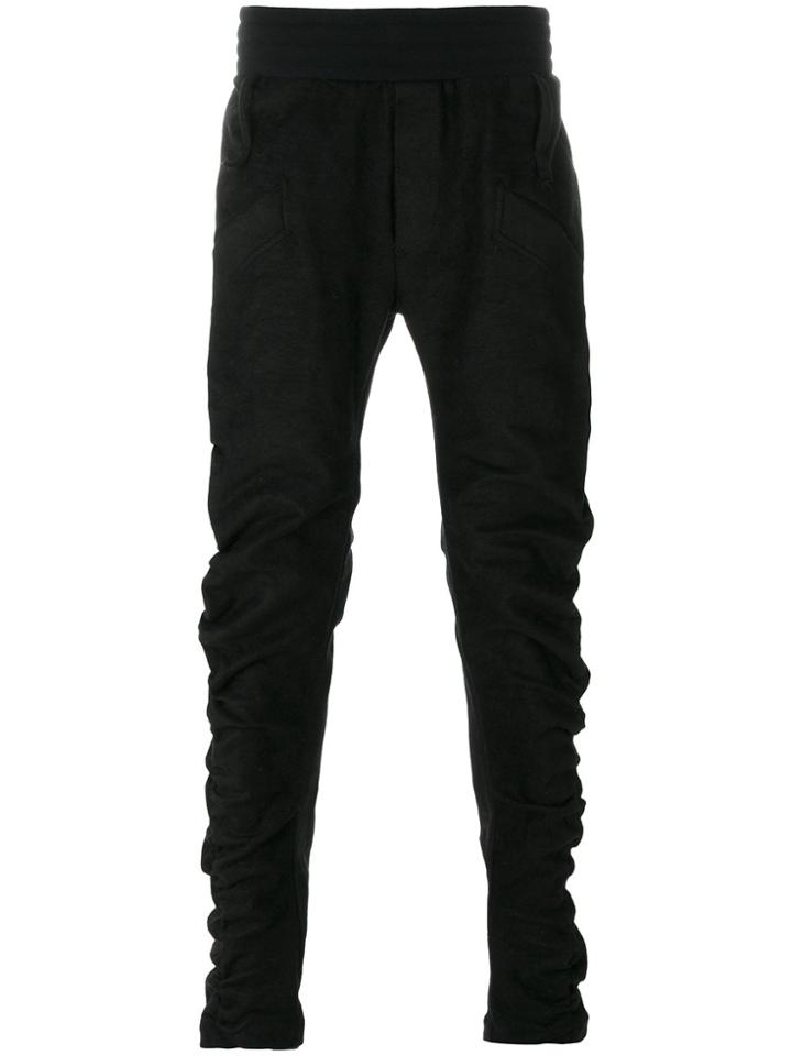 Lost & Found Ria Dunn Draped Slim-fit Sweatpants - Black