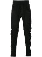 Lost & Found Ria Dunn Draped Slim-fit Sweatpants - Black