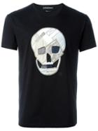 Alexander Mcqueen Patchwork Skull T-shirt, Men's, Size: Large, Black, Cotton